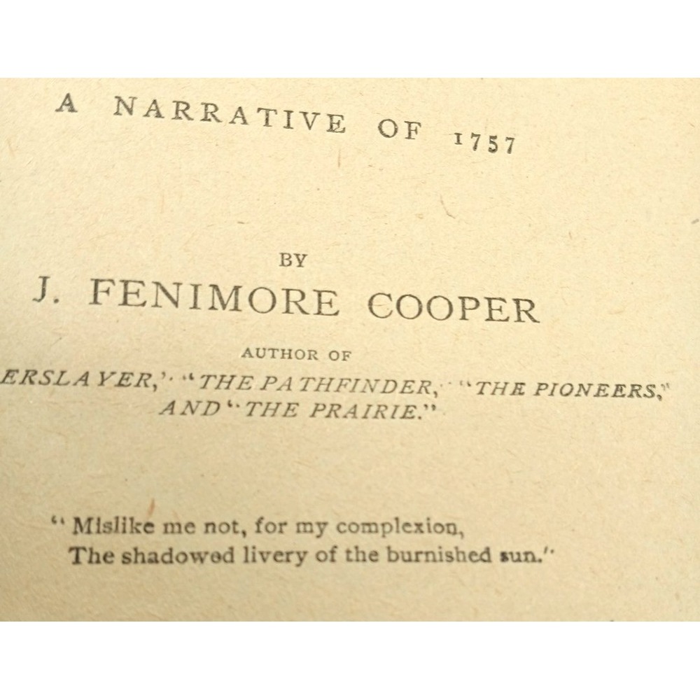 The Last of the Mohicans book by J.F. Cooper Vintage Federal Book Co N.Y Rare - Picture 5 of 10